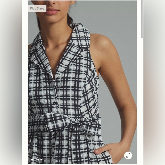 NWT Maeve plaid shirt dress Anthropologie - Picture 3 of 3